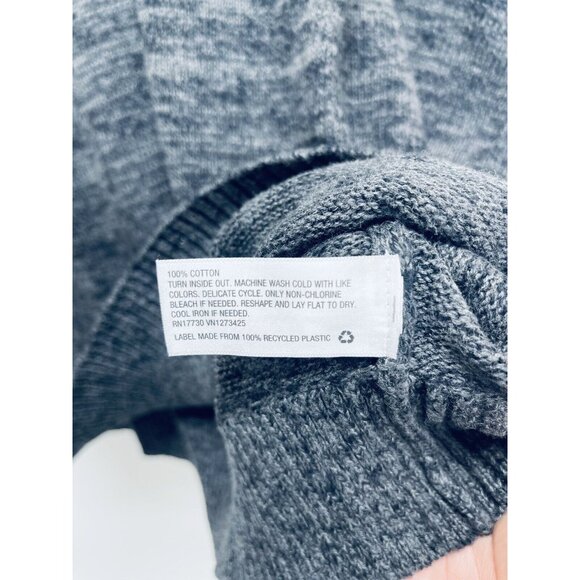 Goodiellow Slate Grey Mens Cowl Neck Sweater Size XL 100% Cotton NEW - Picture 5 of 6